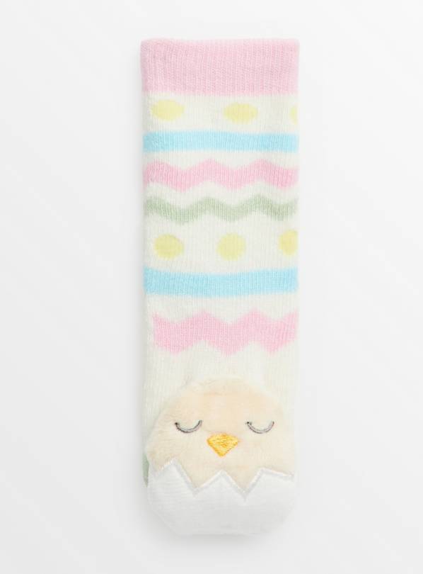 Easter Egg Striped Rattle Socks 12-24 months